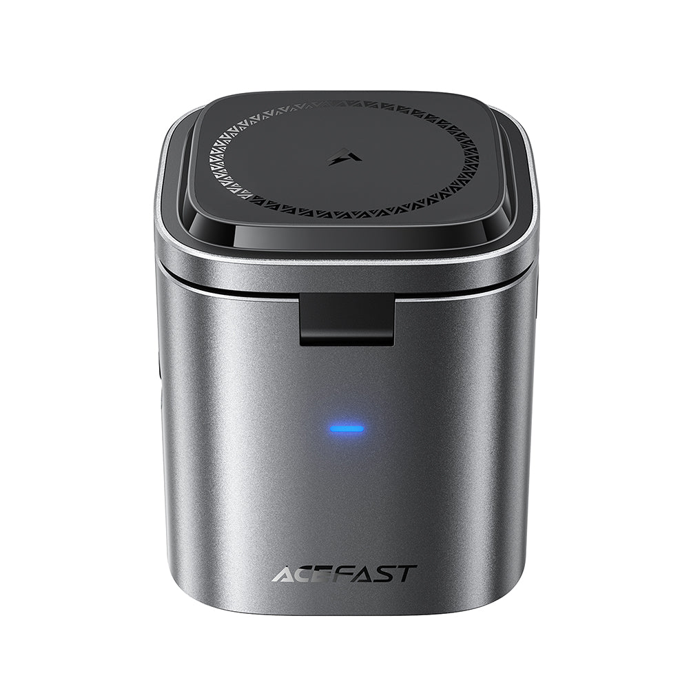 Punjač Stanica s USB-C kabelom Acefast Z9 QI 6in1, 80W, 1 x USB-C - 1 x USB-A, Crna