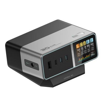 Punjač Stanica Cuktech TA3005U, 300W, 1 x DC - 1 x USB-A - 3 x USB-C, Siva