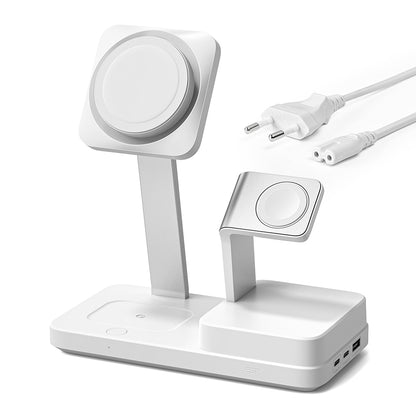 Punjač Stanica ESR CryoBoost QI 6in1, 100W, 2 x USB-A - 1 x USB-C, Bijela