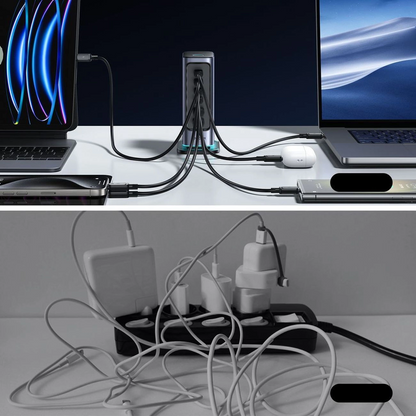 Punjač Stanica Joyroom JR-TCM02 UK, 65W, 3.25A, 2 x USB-A - 4 x USB-C, Siva