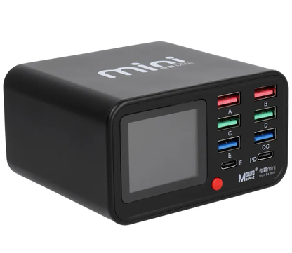 Punjač Stanica MaAnt Dianba Mini, 75W, 2 x USB-C - 6 x USB-A, Crna