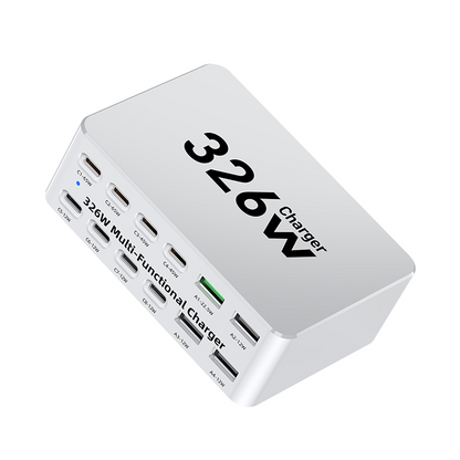Punjač Stanica OEM WLX-818E, 326W, 3.25A, 4 x USB-A - 8 x USB-C, Bijela