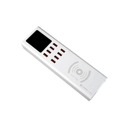 Punjač Stanica Sunshine SS-309WD QI, 40W, 2.4A, 8 x USB-A, Bijela