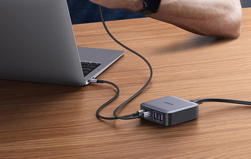 Punjač Stanica UGREEN CD327 Nexode, 65W, 3.25A, 2 x USB-A - 2 x USB-C, Crna