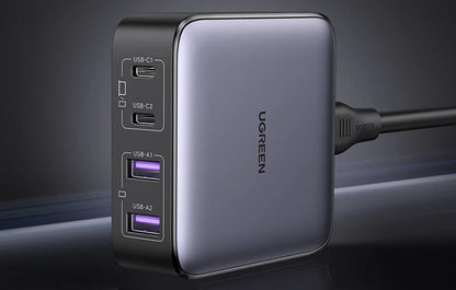 Punjač Stanica UGREEN CD327 Nexode, 65W, 3.25A, 2 x USB-A - 2 x USB-C, Crna