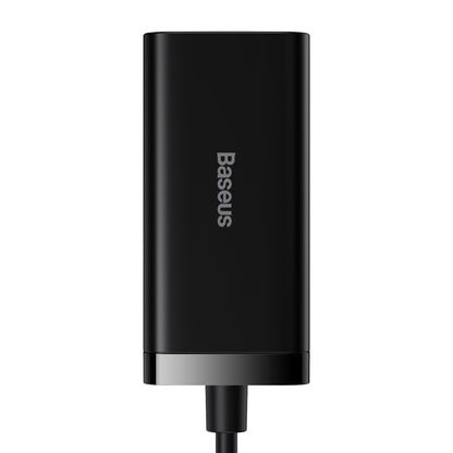 Punjač Stanica USB-C Baseus GaN3 Pro, 100W, 5A, 2 x USB-A - 2 x USB-C, Crna, Ponovno zapakirano CCGP000101