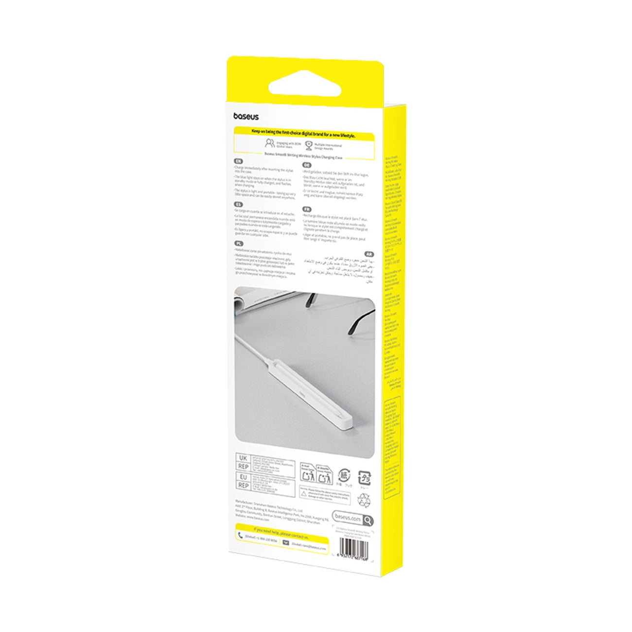 Bežični punjač Baseus za Touchpen Smooth Writing Stylus, Bijeli P80015907213-00