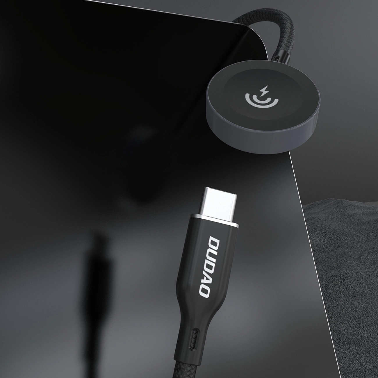 Bežični punjač Dudao A12C za Apple Watch Series, Crni