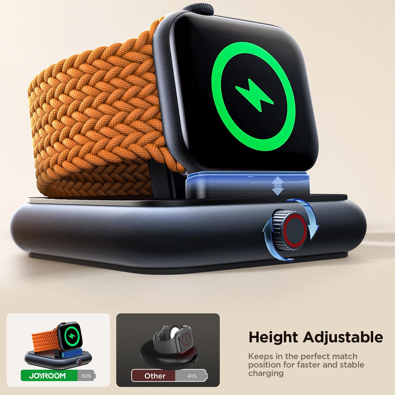 Bežični punjač Joyroom JR-WQW03 za Apple Watch Series, Crni