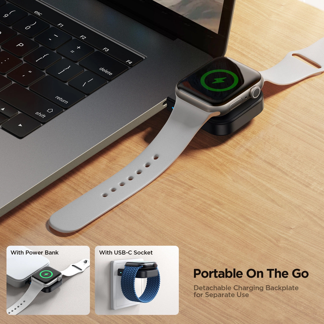 Bežični punjač Joyroom JR-WQW03 za Apple Watch Series, Crni