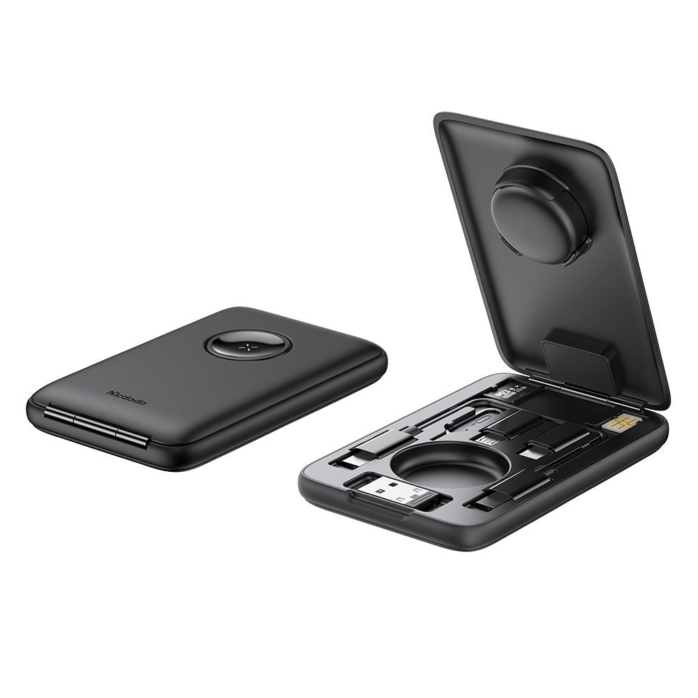 Bežični punjač McDodo CH-2440 8u1 za Apple Watch Series, Crni