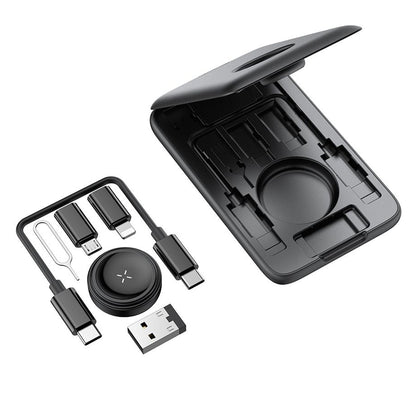 Bežični punjač McDodo CH-2440 8u1 za Apple Watch Series, Crni