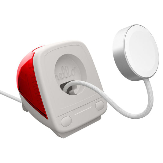 Spigen C1 Classic nosač za bežični punjač Apple Watch serije, Crveni