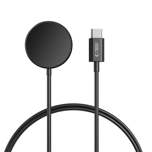 Bežični punjač Tech-Protect MC03 Ultraboost za Samsung Galaxy Watch Series, USB-C, Crni