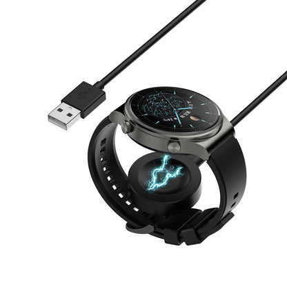 Bežični punjač Techsuit THC1 za Honor Watch / Huawei Watch seriju, USB-A, Crna