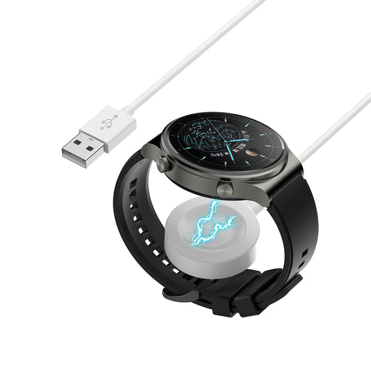 Bežični punjač Techsuit THC1 za Huawei Watch seriju, USB-A, Bijeli