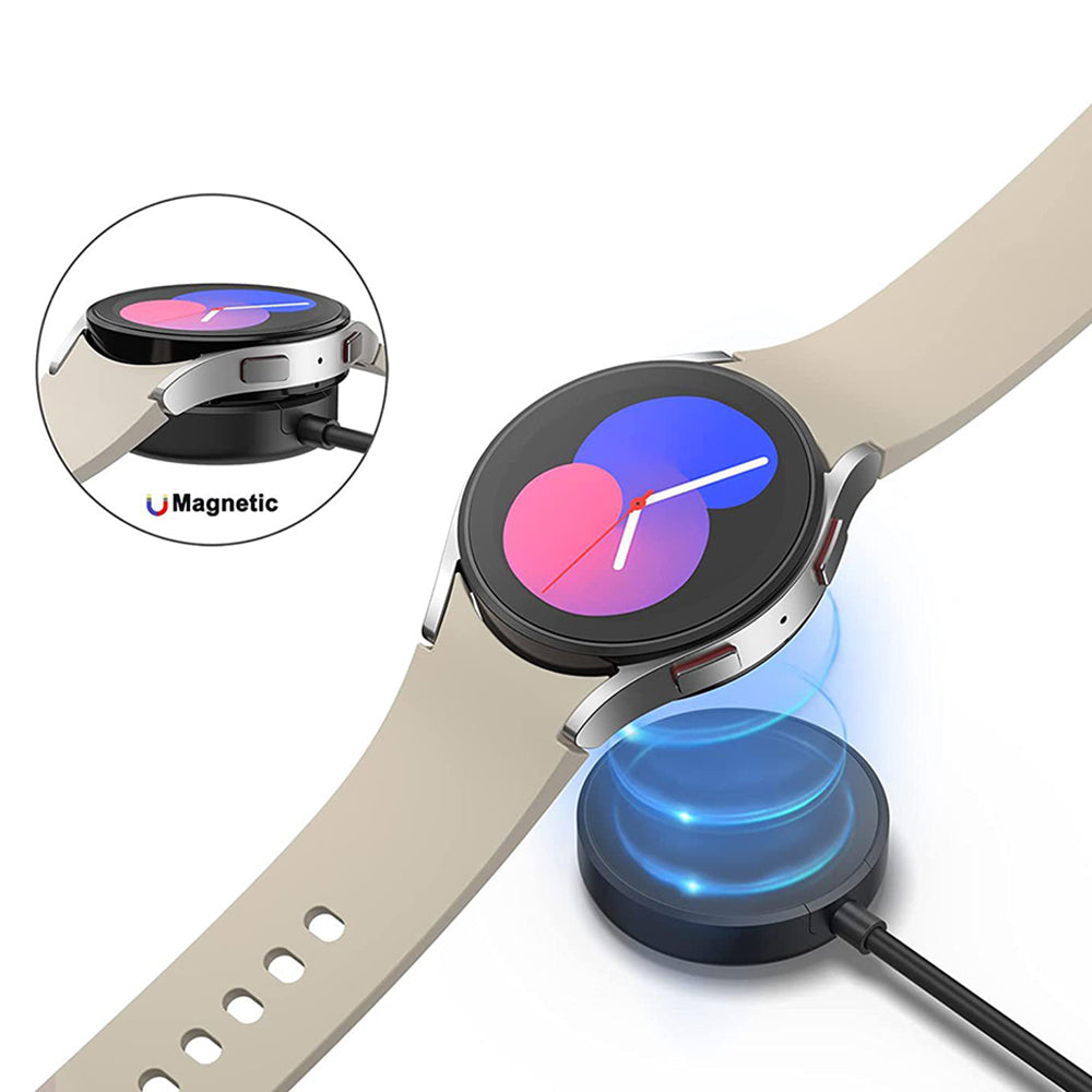 Bežični punjač Techsuit TSC12 za Samsung Galaxy Watch seriju, USB-A, Crni