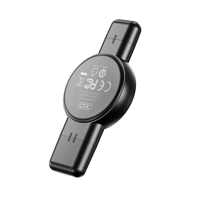 Bežični punjač XO Design CX026 za Apple Watch Series, USB-A / USB-C, Crni
