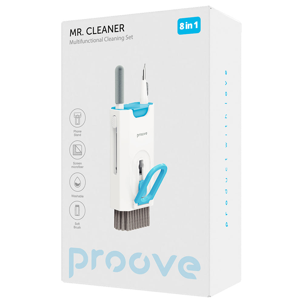Alat za čišćenje Proove Mr.Cleaner, 8u1, Bijelo