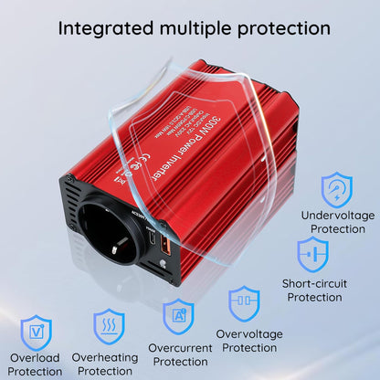 Auto Invertor Električni Techsuit FlexiCarVolt, 300W
