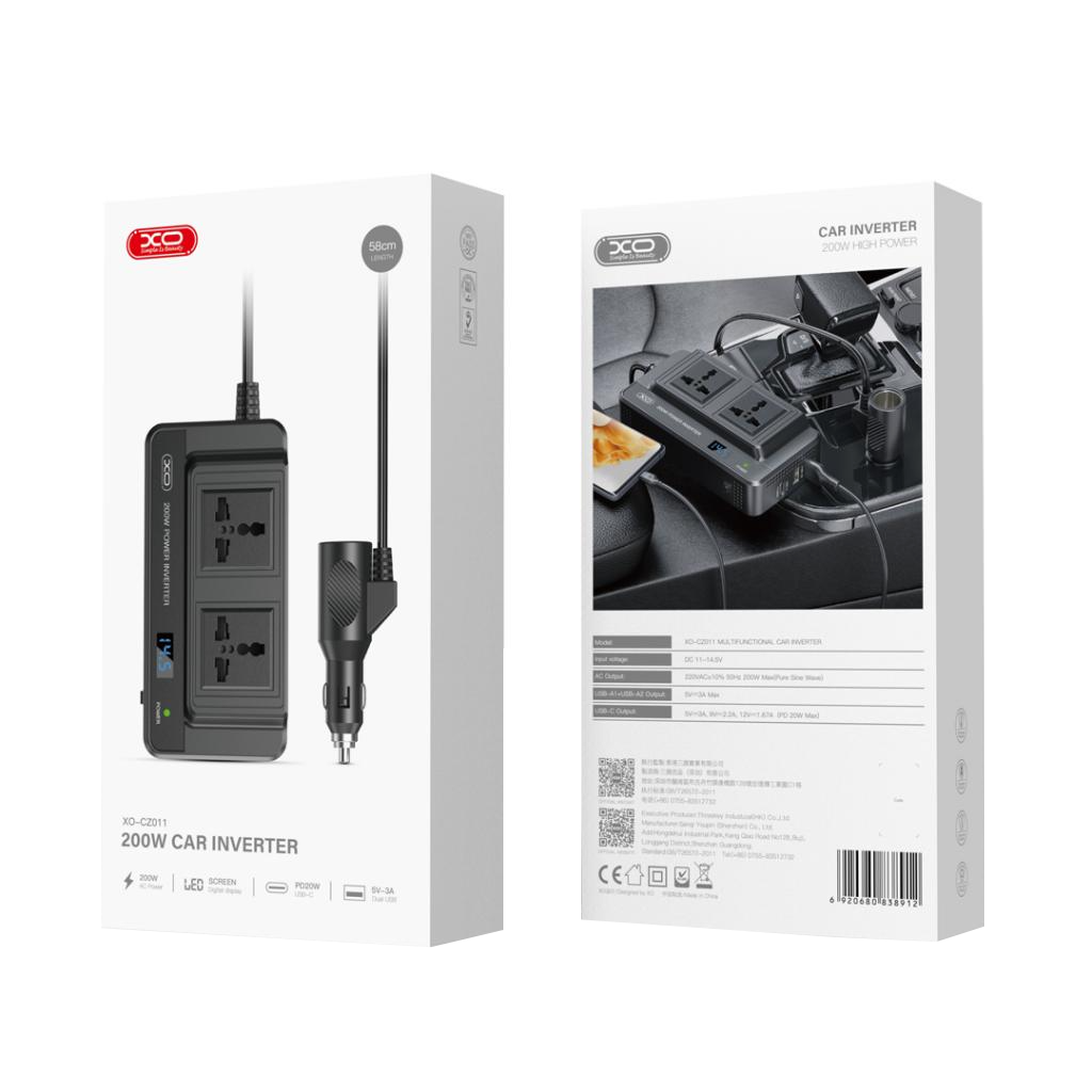 Auto invertor električni XO Design CZ011, 200W