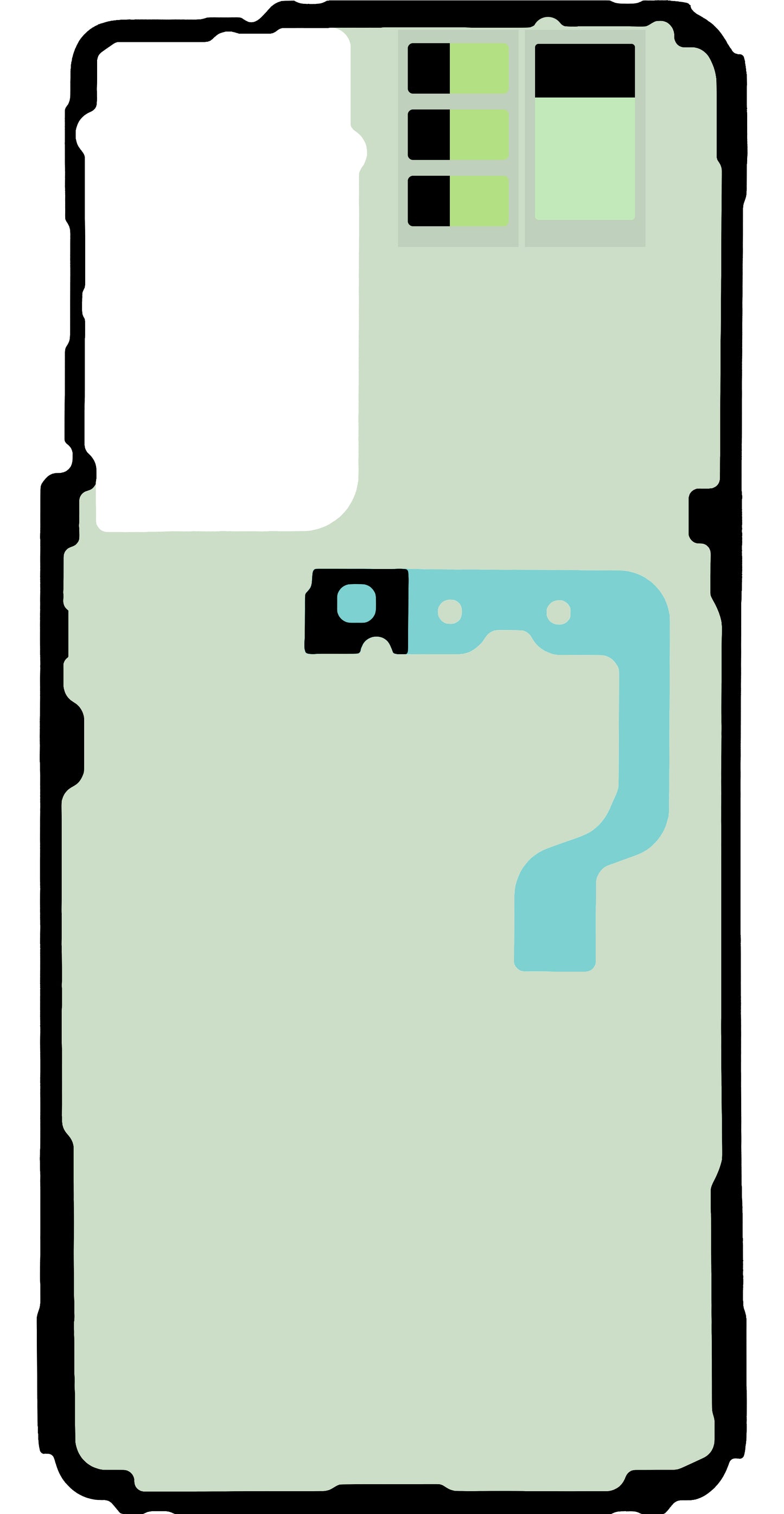 Kit Ljepilo Poklopac Baterije Samsung Galaxy S21 5G G991, Service Pack GH82-24549A