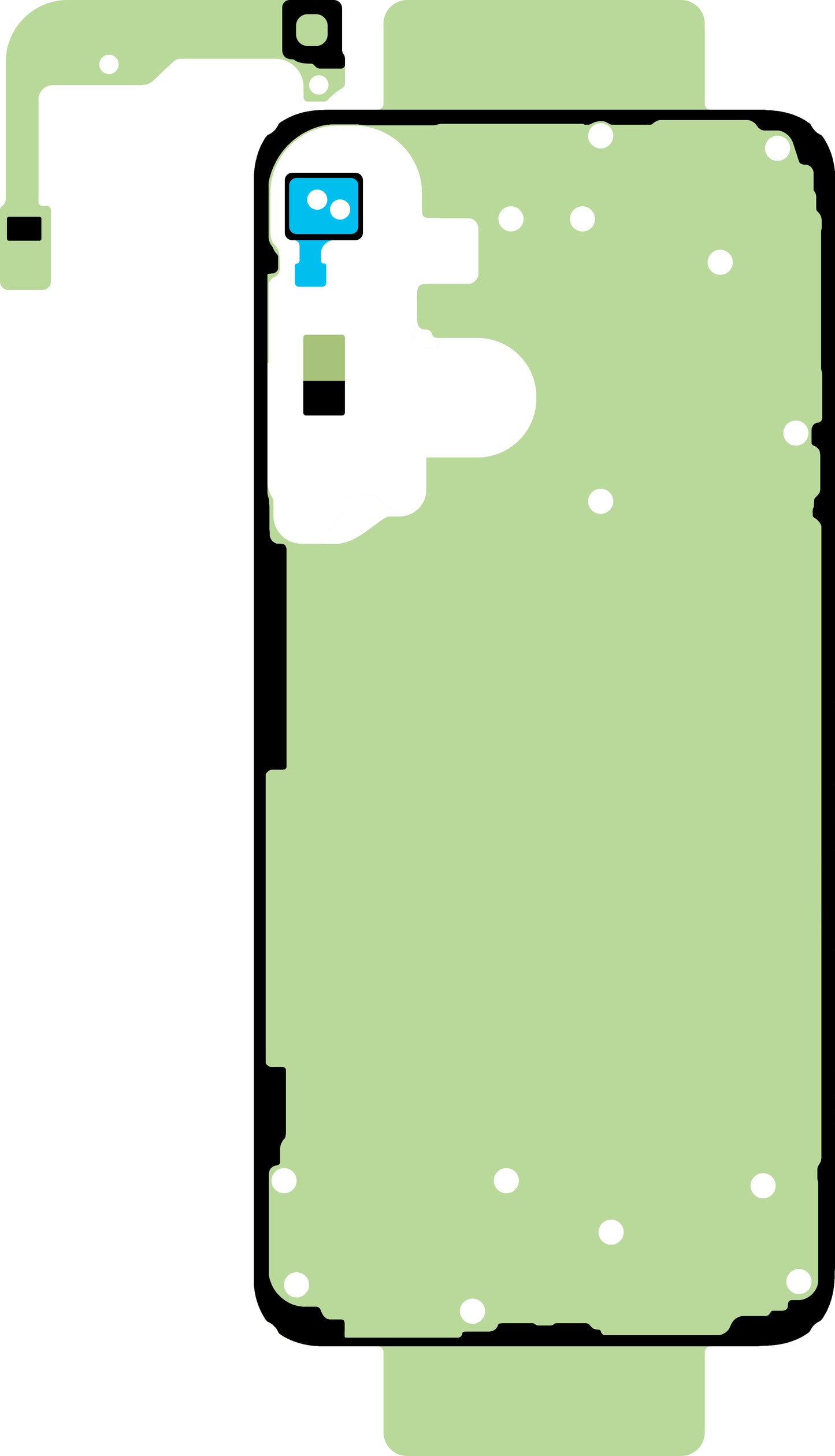 Kit Ljepilo Poklopac Baterije Samsung Galaxy S23+ S916, Service Pack GH82-30556A