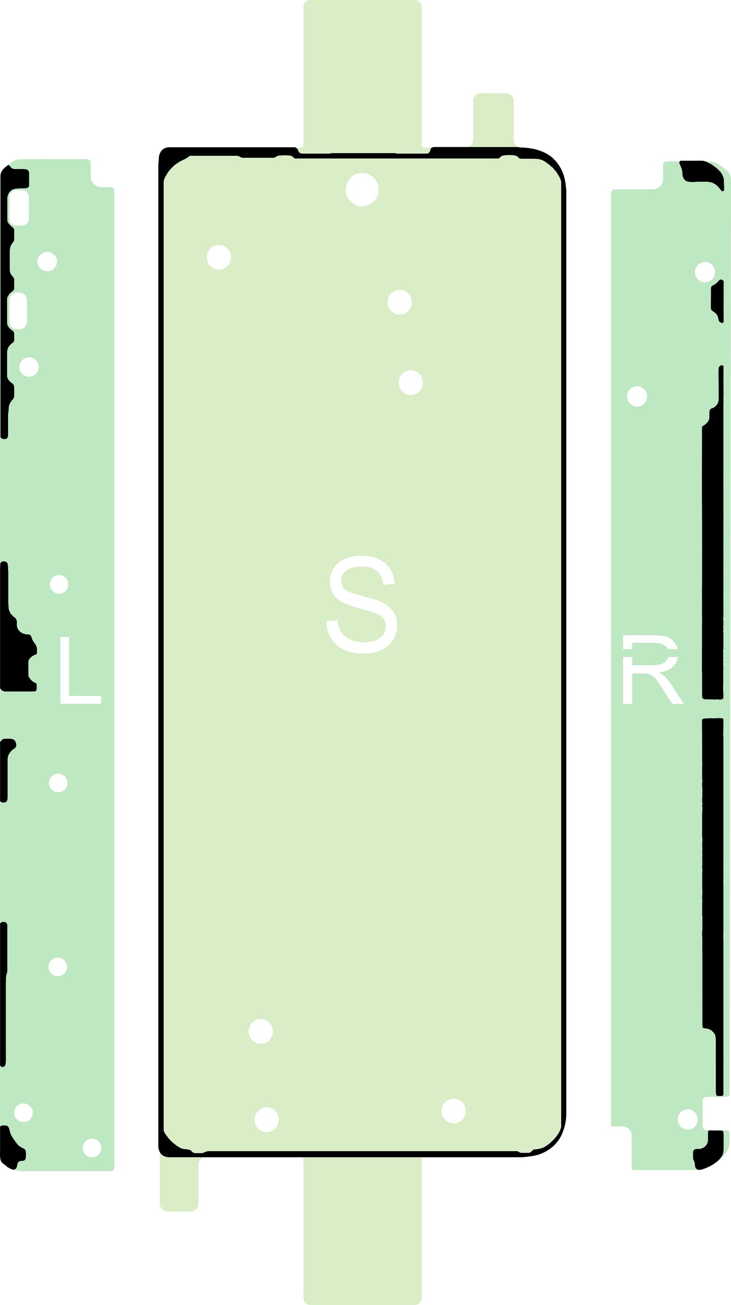 Kit Ljepilo za zaslon Samsung Galaxy Z Fold4 F936, Sub Outer, Service Pack GH82-29454A