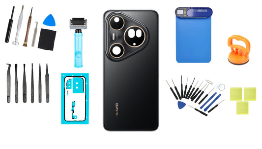 Kit poklopca baterije Huawei Pura 80 Ultra Golden Black Service Pack i posvećeni servisni alati