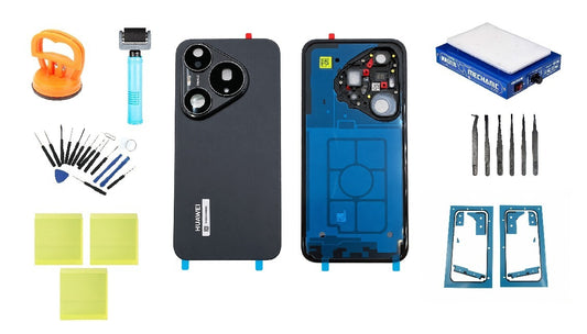 Komplet poklopca baterije Huawei Pura 90s Pro Mulberry Black Service Pack i namjenski servisni alati