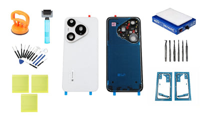 Komplet stražnjeg poklopca baterije Huawei Pura 90s Pro Coconut White Service Pack i namjenski servisni alati