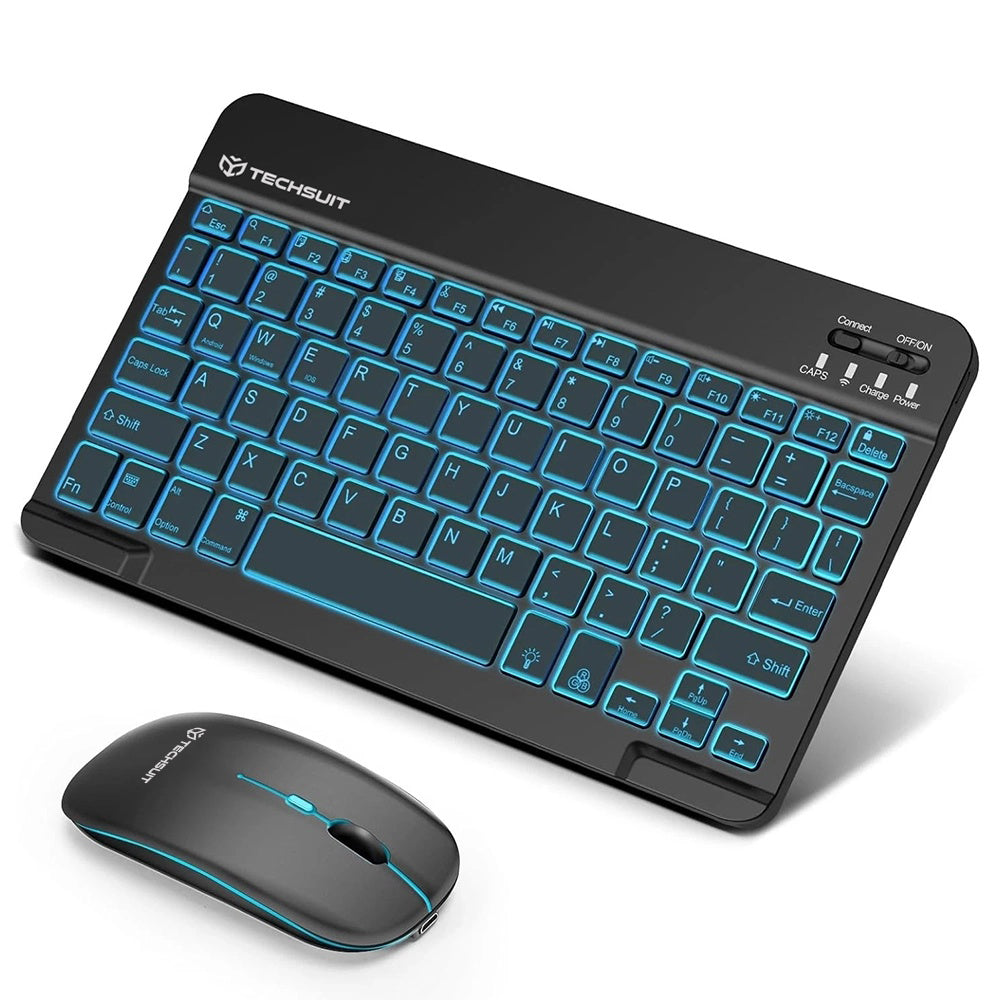 Komplet bežične tipkovnice i miša Techsuit AirCombo WKM1, BT / Wi-Fi, Crna