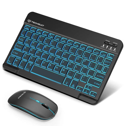 Komplet bežične tipkovnice i miša Techsuit AirCombo WKM1, BT / Wi-Fi, Crna
