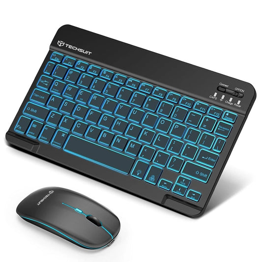 Komplet bežične tipkovnice i miša Techsuit AirCombo WKM1, BT / Wi-Fi, Crna