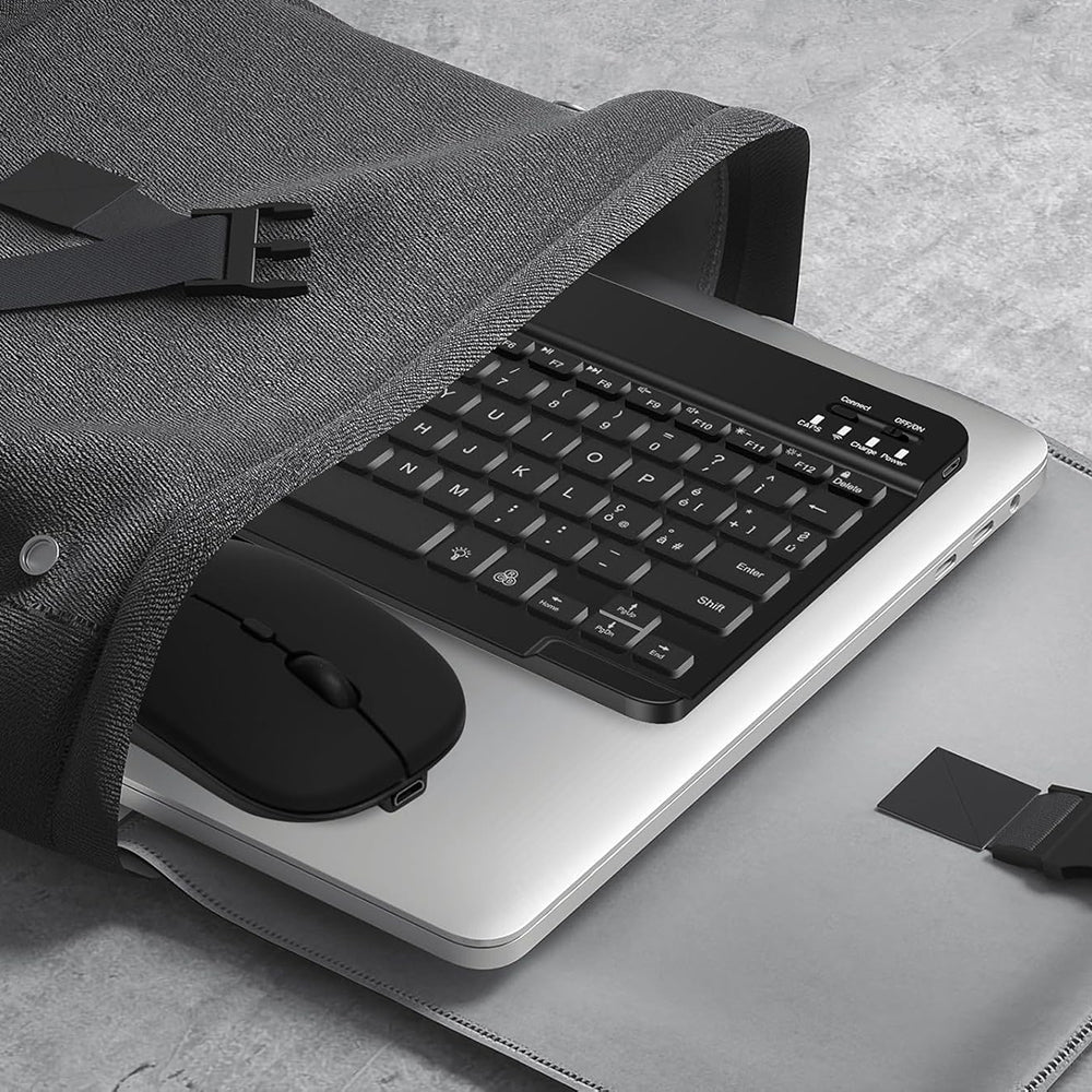 Komplet bežične tipkovnice i miša Techsuit AirCombo WKM1, BT / Wi-Fi, Crna