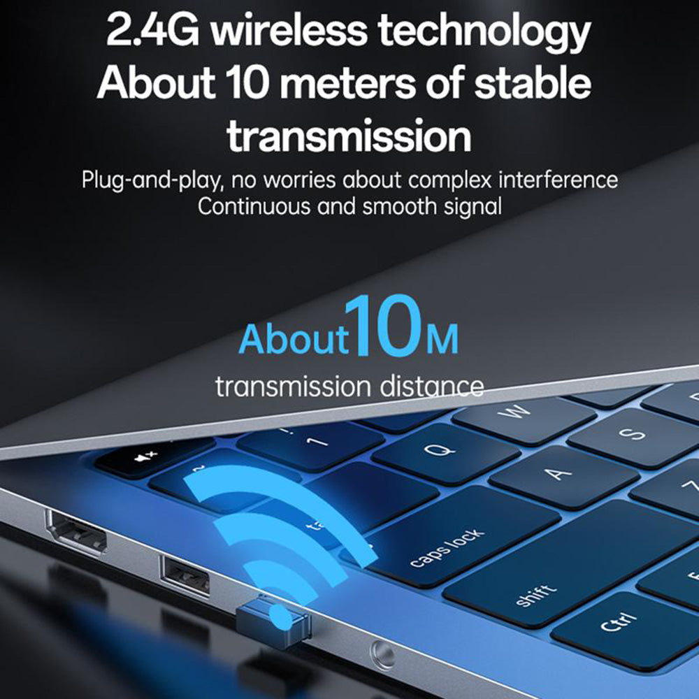 Kit Tipkovnica i Miš Wireless Yesido KB43, Crni