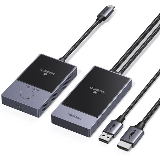 Wireless HDMI Extender UGREEN CM737, 1080P, Sivi