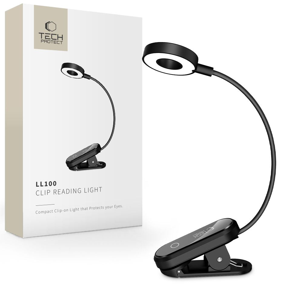 Prijenosna LED svjetiljka Tech-Protect LL100, Crna