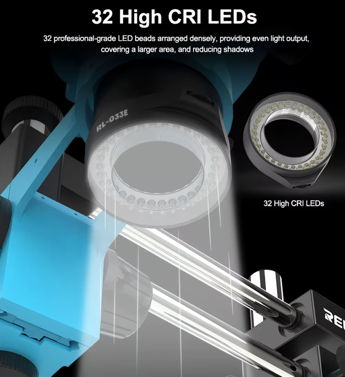 Lampa Relife RL-033E za mikroskop, crna