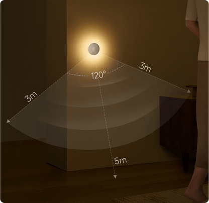 Lampa Led Veghe Xiaomi Light 3, 2700K, Senzor, Bijela BHR8978GL