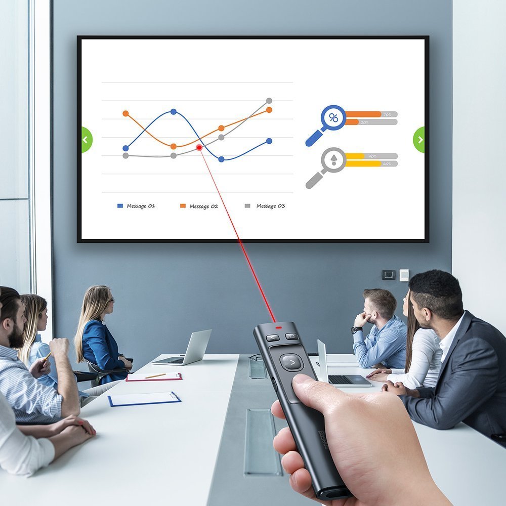 Presenter Wireless Baseus Orange Dot, Sivi ACFYB-B0G