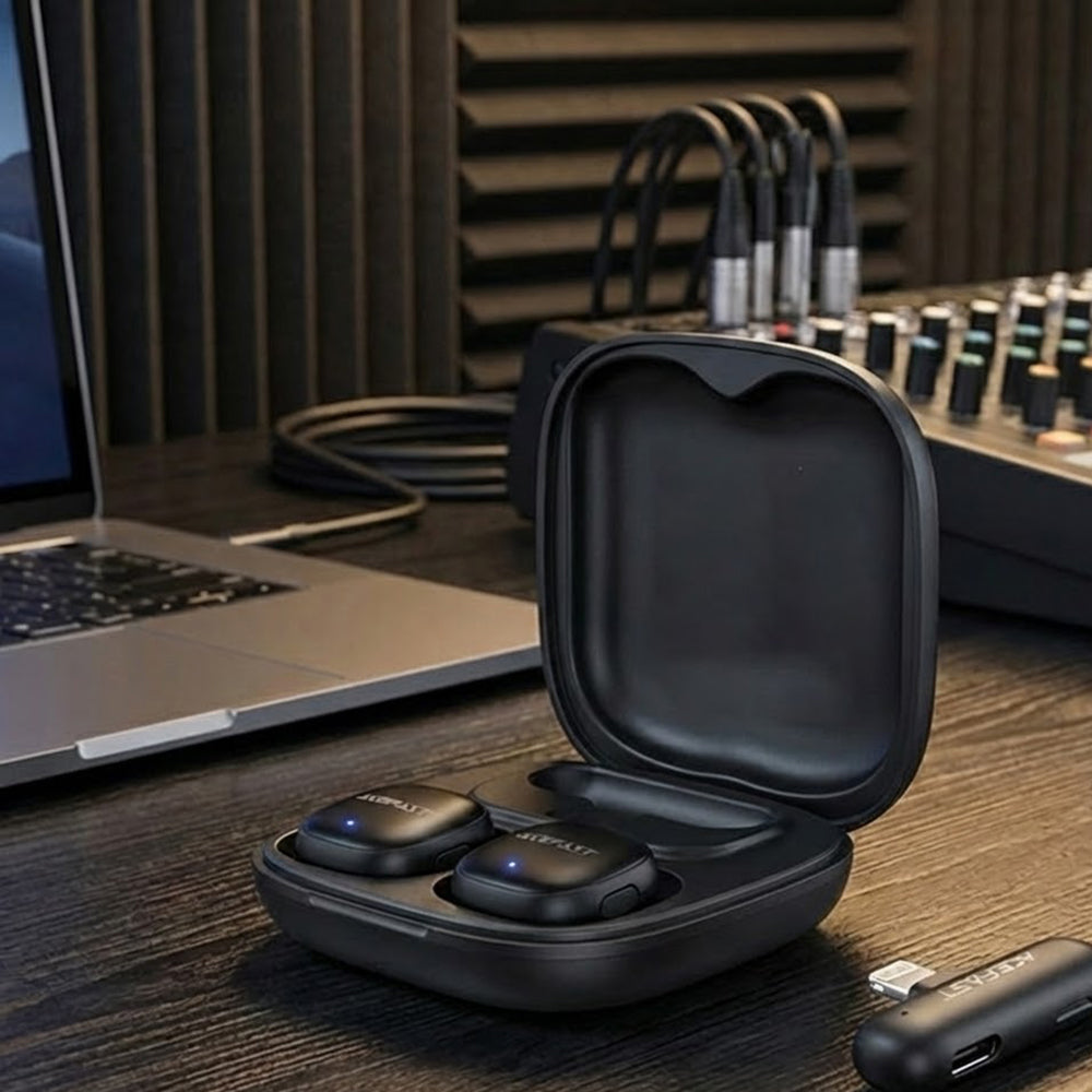 Lavaliera Acefast R1, Lightning, Set 2 komada, Crna