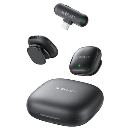 Lavaliera Acefast R1, USB-C, Set 2 komada, Crna