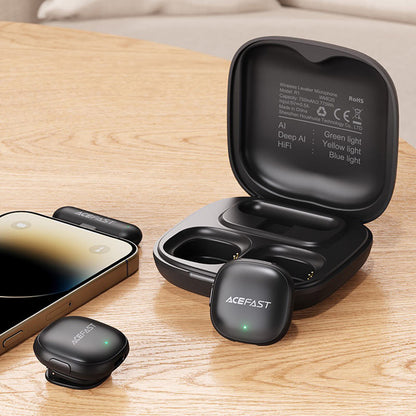 Lavaliera Acefast R1, USB-C, Set 2 komada, Crna