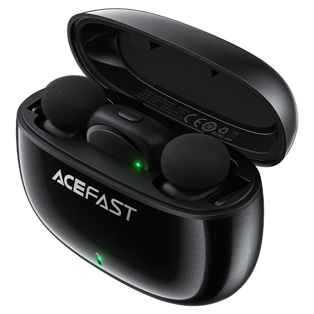 Lavaliera Acefast R2, USB-C, Set 2 komada, Crna