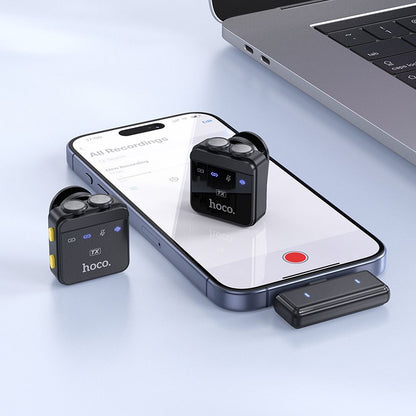Lavaliera HOCO L17, USB-C / Lightning, Set 2 Komada, Crna