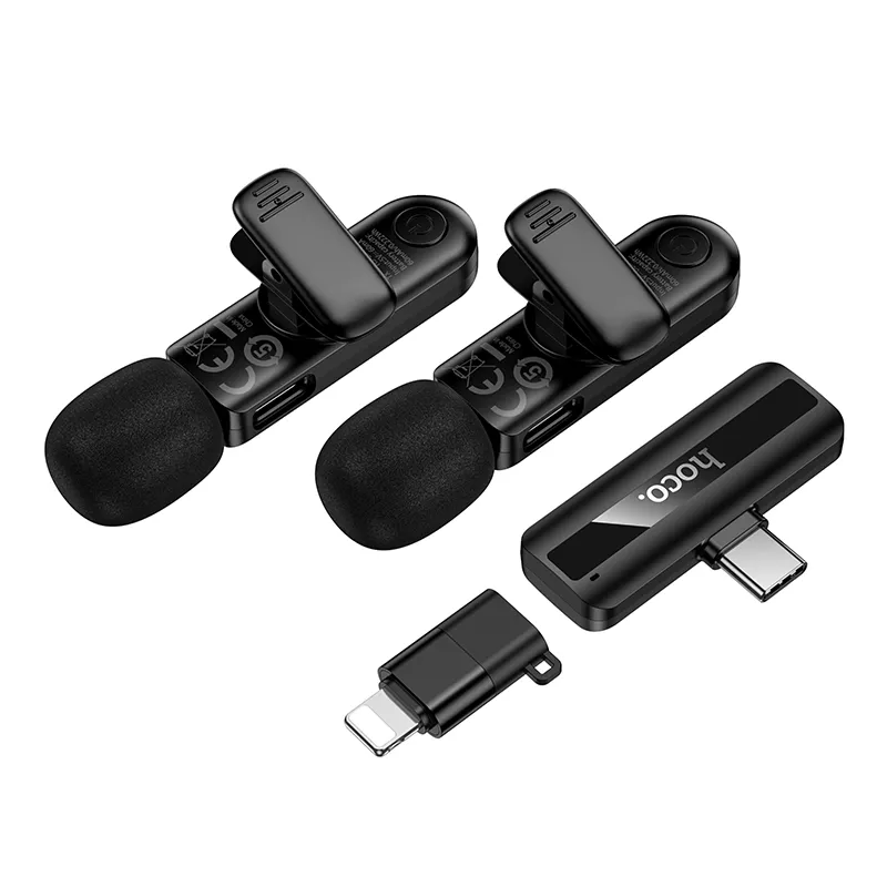 Lavaliera HOCO L20A, USB-C / Lightning, Set 2 komada, Crna