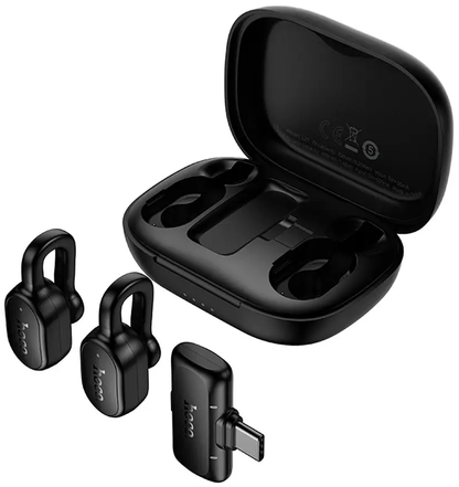 Lavalier HOCO L27, USB-C, Set 2 komada, Crna