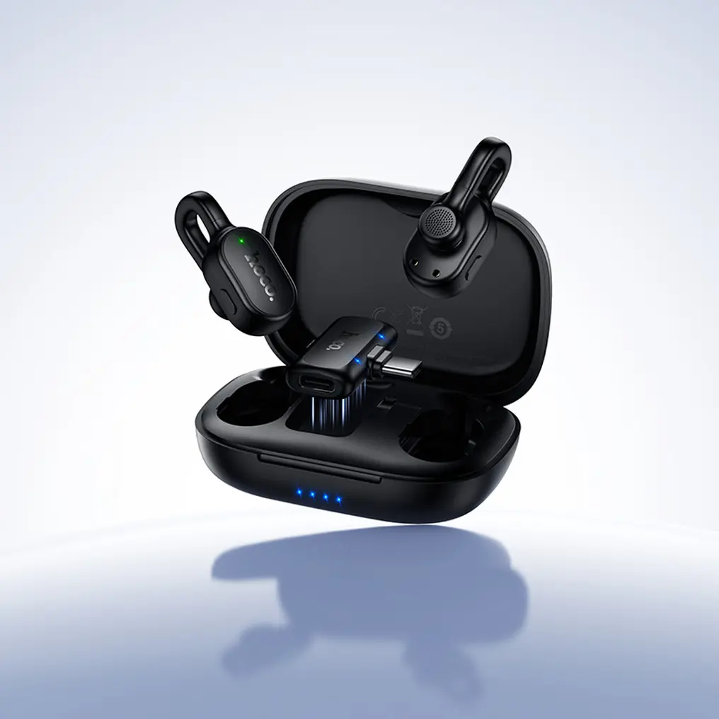 Lavalier HOCO L27, USB-C, Set 2 komada, Crna