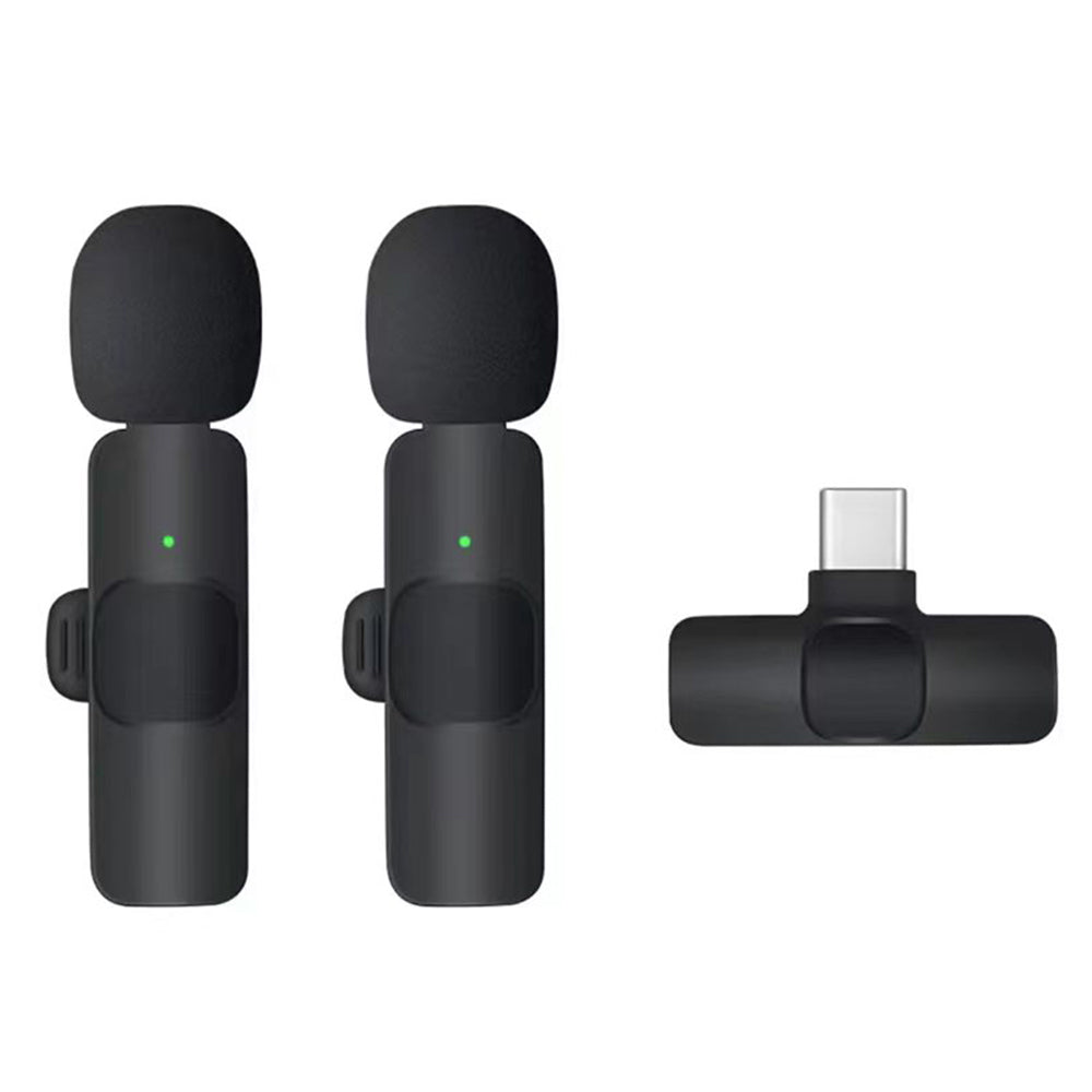 Lavalier Techsuit LW2, USB-C, Set 2 komada, Crna